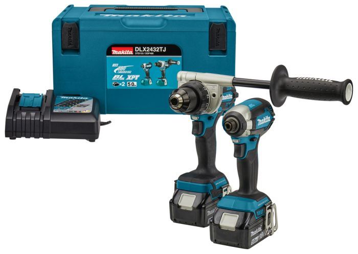 Værktøjssæt Makita DLX2432TJ (DDF486 + DTD153); 18 V; 2x5,0 Ah batt.