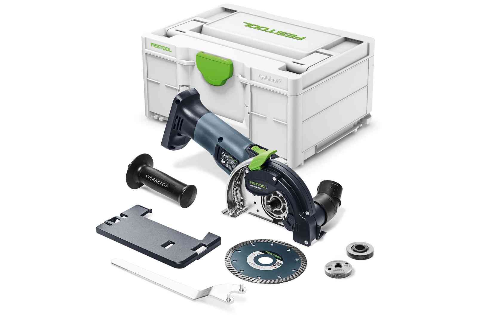Sporfres for betong Festool DSC-AGC 18-125 FH EB-Basic; 18 V (uden batteri og oplader)