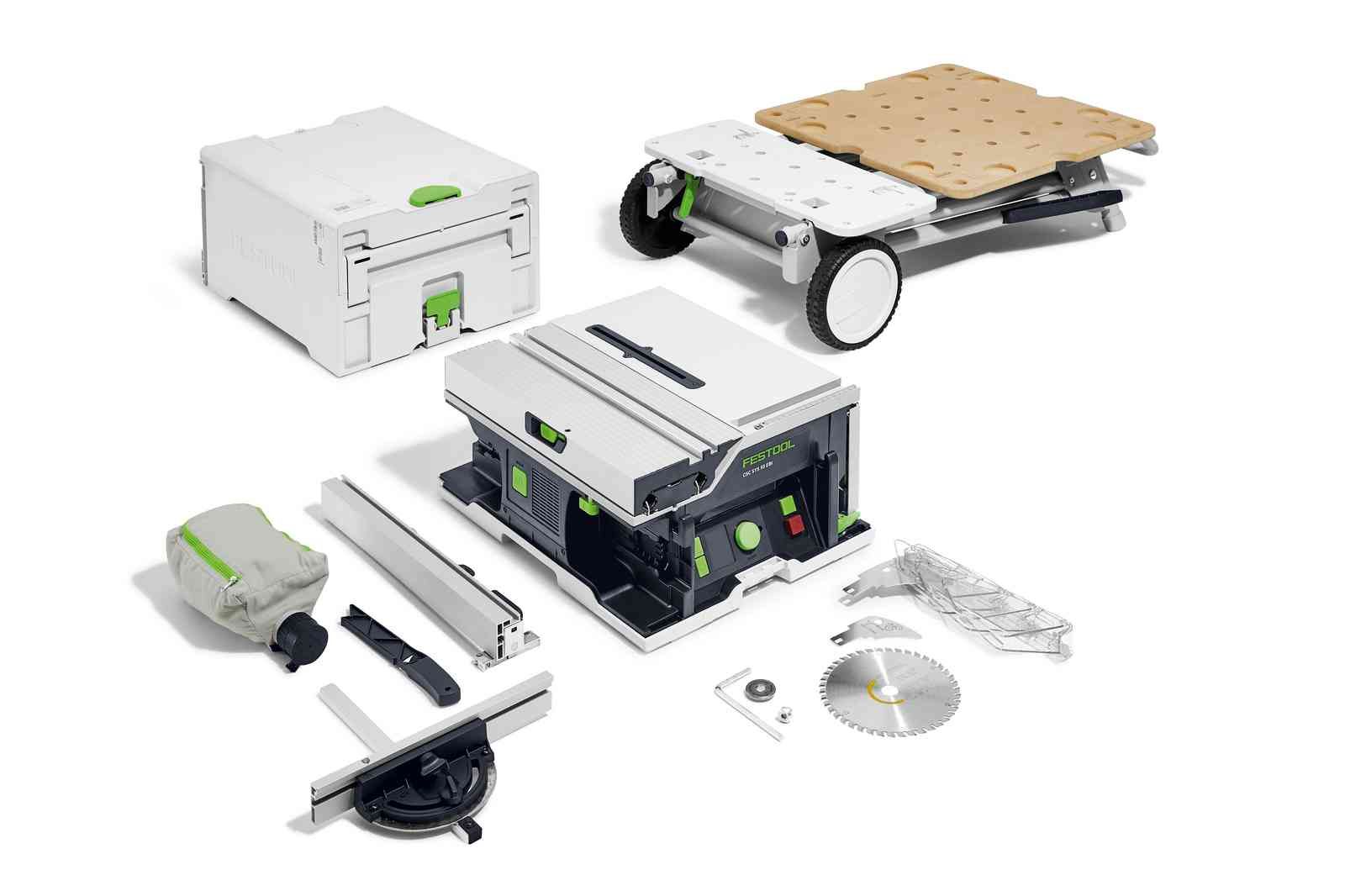 Bordsag Festool CSC SYS 50 EBI-Basic-Set;  2x18 V; (uden batteri og oplader)