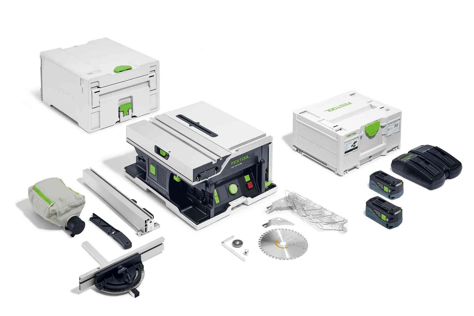 Bordsag Festool CSC SYS 50 EBI-Plus;  18 V; 2x5,0 Ah batt.