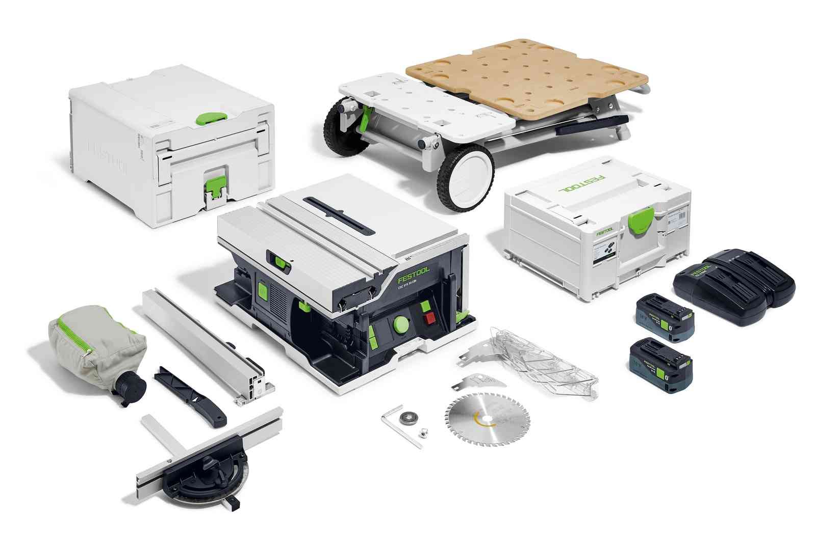 Bordsag Festool CSC SYS 50 EBI-Set;  18 V; 2x5,0 Ah batt.