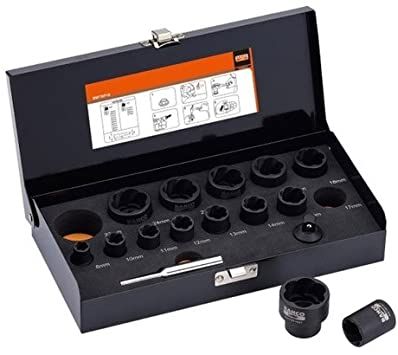 Socket nøglesæt Bahco BWTSP16; 3/8''; 1/2''; 8-27 mm; 16 stk.