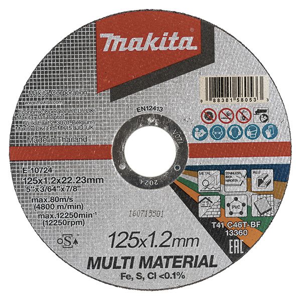 Skæreskive Makita E-10724 T41; 125x1,2x22,23 mm