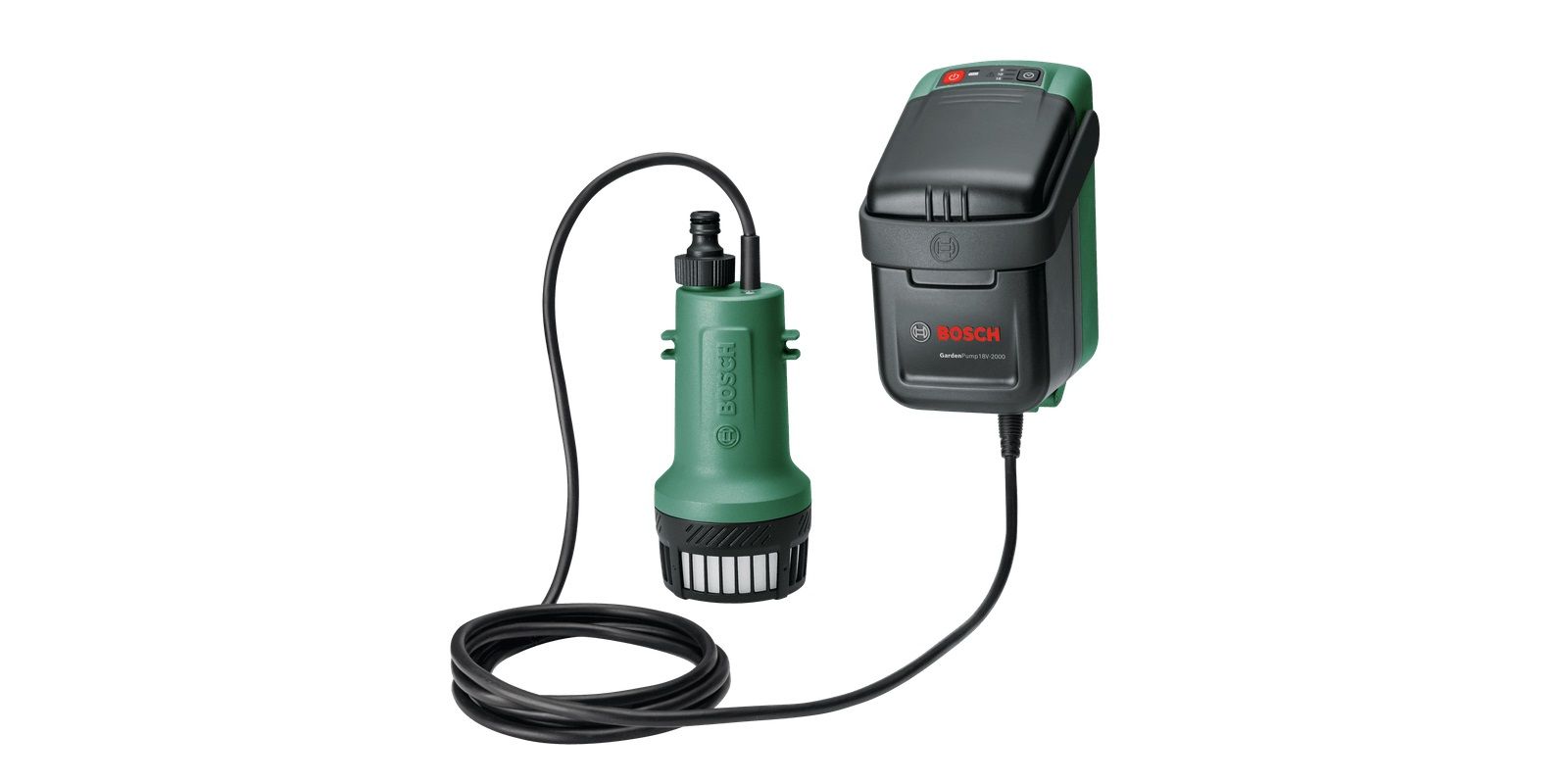 Vandpumpe Bosch GardenPump 18V-2000; 18 V; 1x2,5 Ah batt.