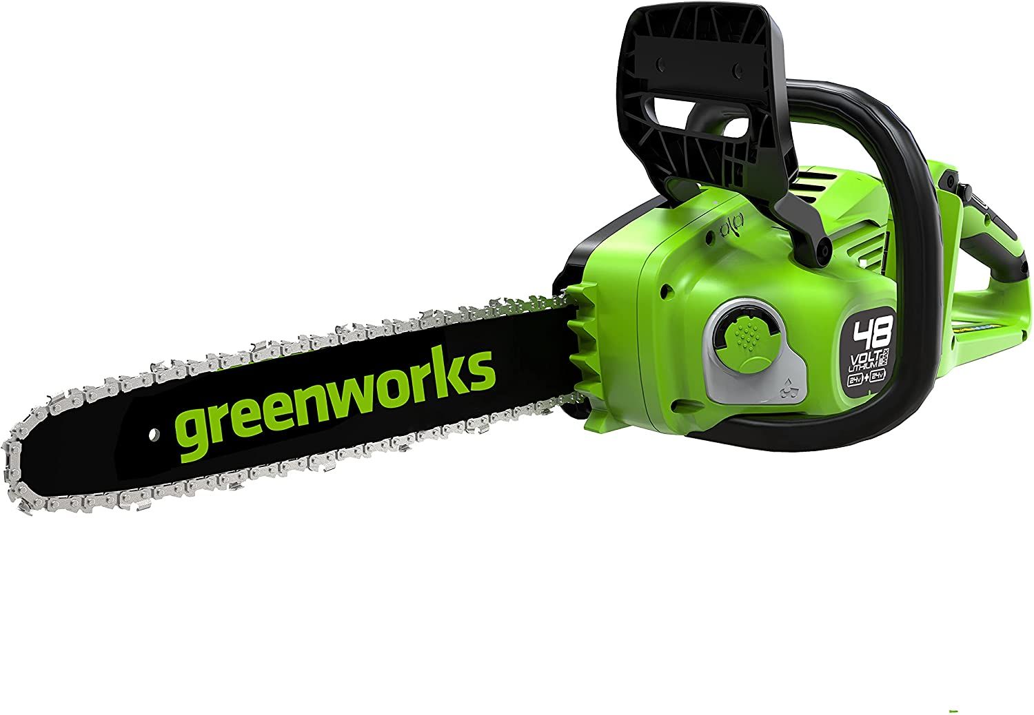 Motorsav Greenworks GD24X2CS36; 2x24 V; 36 cm savsværd(uden batteri og oplader)