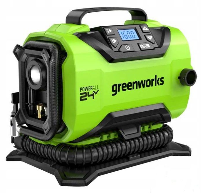 Akku luftkompressor Greenworks G24IN; 24 V (uden batteri og oplader)