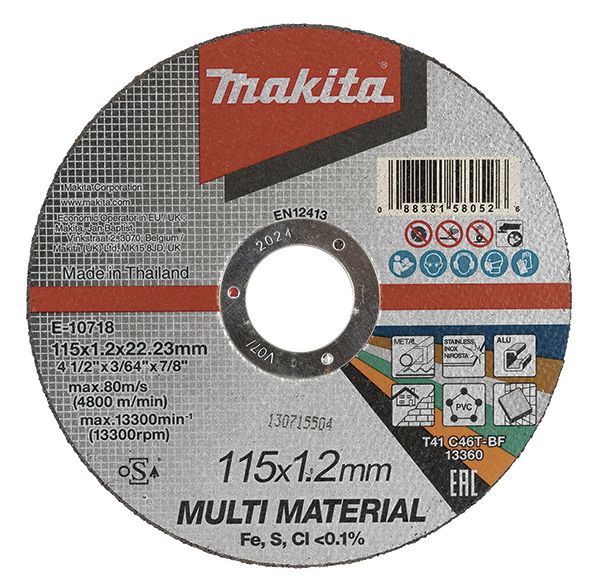 Skæreskive Makita E-10718; 115x1,2x22,23 mm