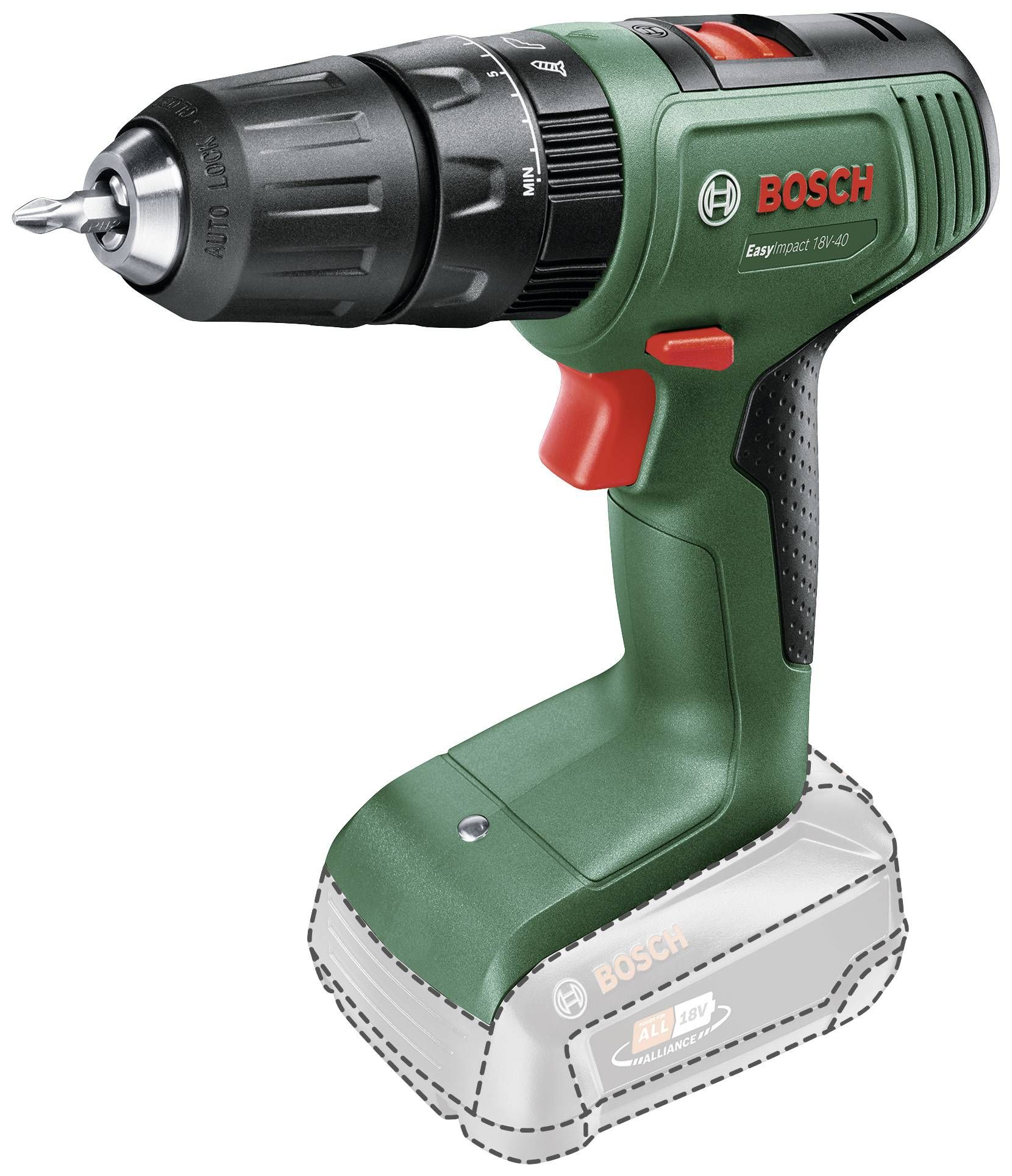 Slagboremaskine Bosch EasyImpact 18V-40 solo; 18 V (uden batteri og oplader)
