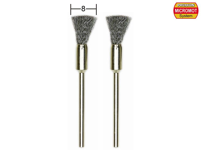 Stålbørste Proxxon 28951; 8 mm; 2 stk.