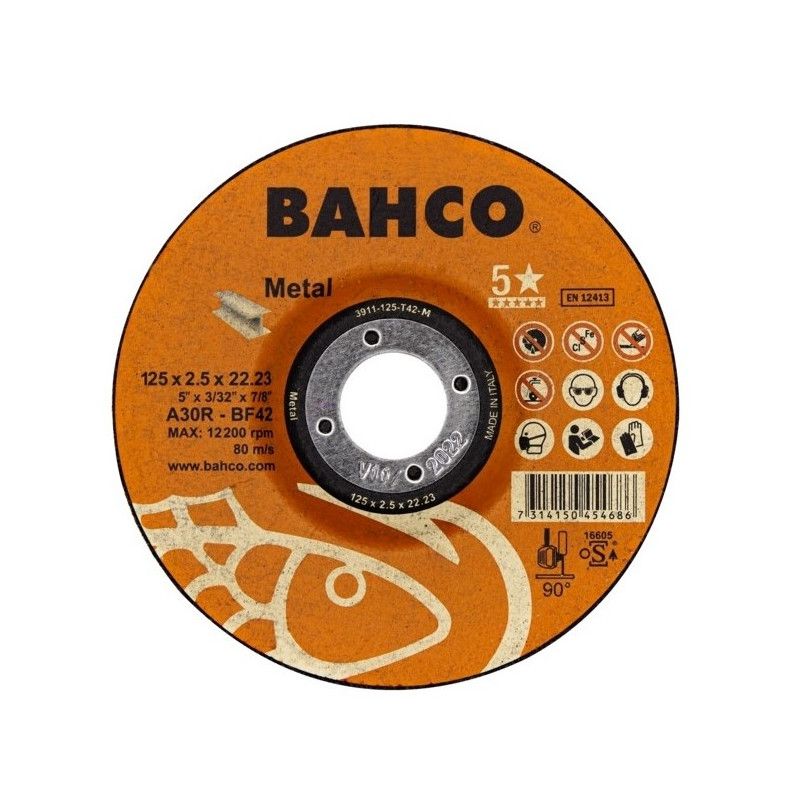 Skæreskive Bahco Metal; 125x2,5 mm