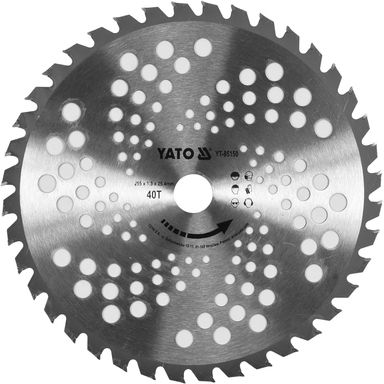 Trimmere klinge tænder Yato YT-85150; 255x25,4 mm; Z40