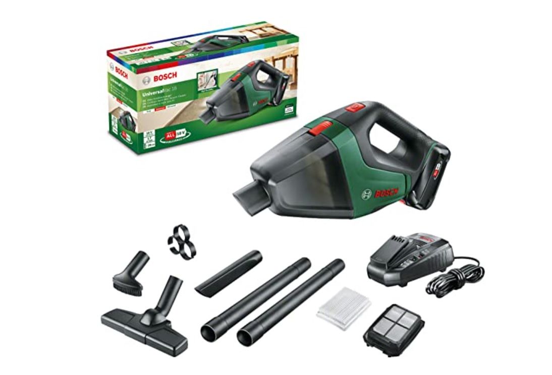 Trådløs støvsuger Bosch Universal Vac 18; 18 V; 1x2,5 Ah batt.