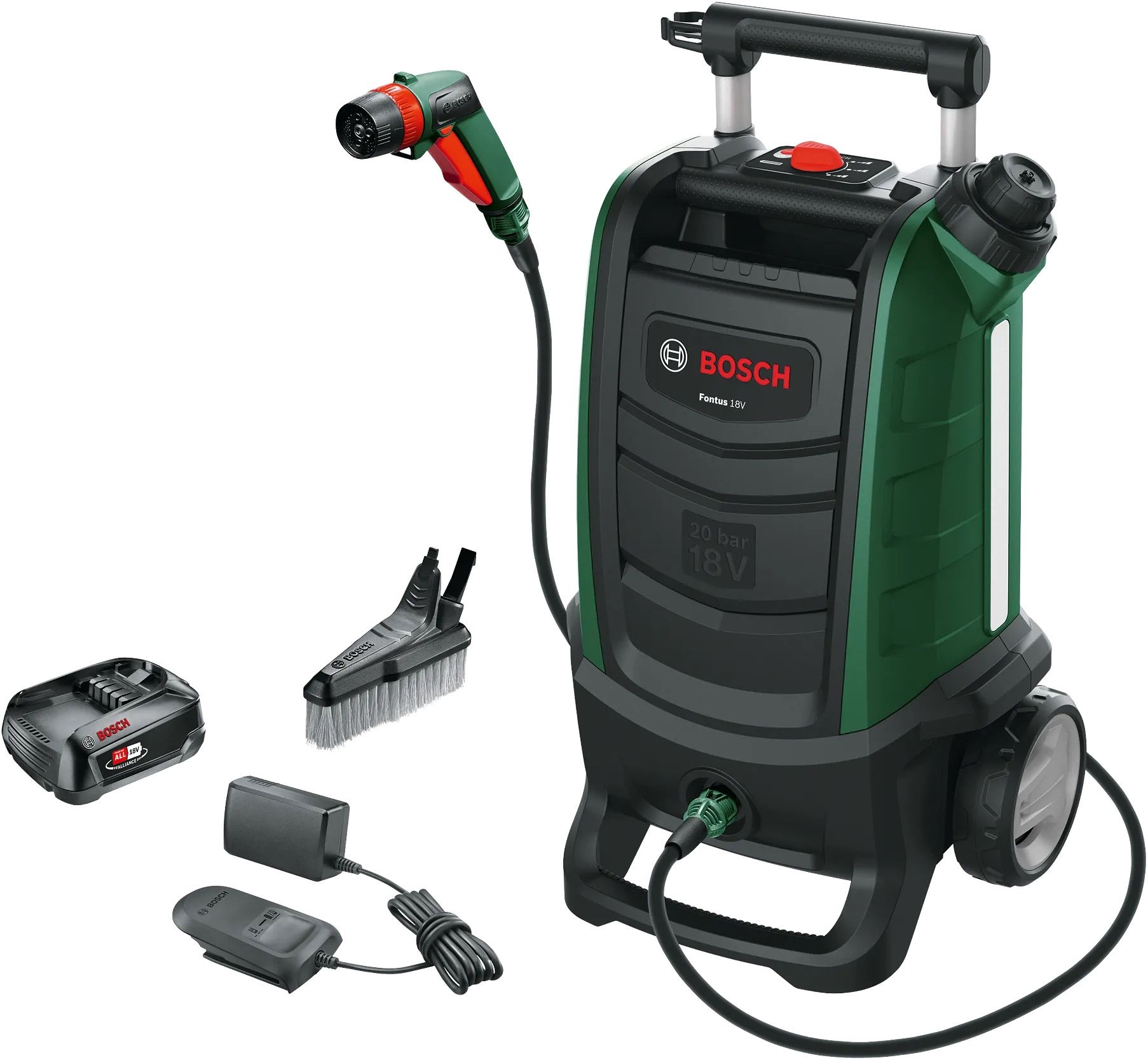 Rengøringsudstyr Bosch Fontus GEN II; 18 V; 1x2,5 Ah batt.