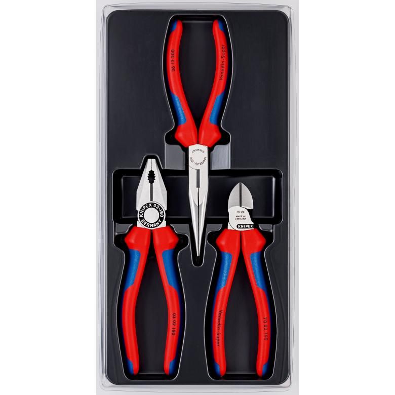 Plier sæt Knipex 002011; 3 stk.