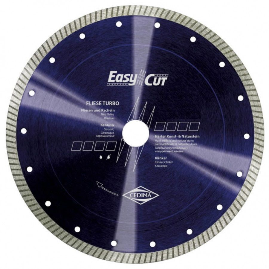 Diamantskæreskive Cedima Fliese Turbo; 125x22,23 mm