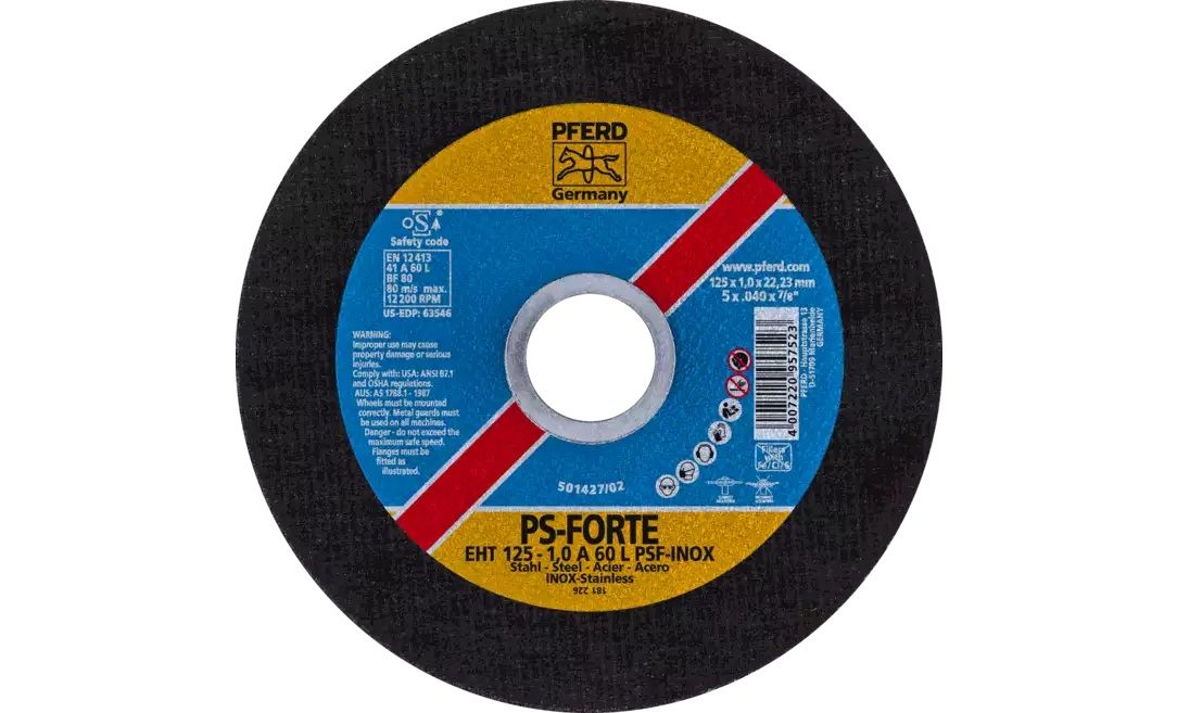 Skæreskive Pferd PSF Classic Steelox; 125x1x22,23 mm