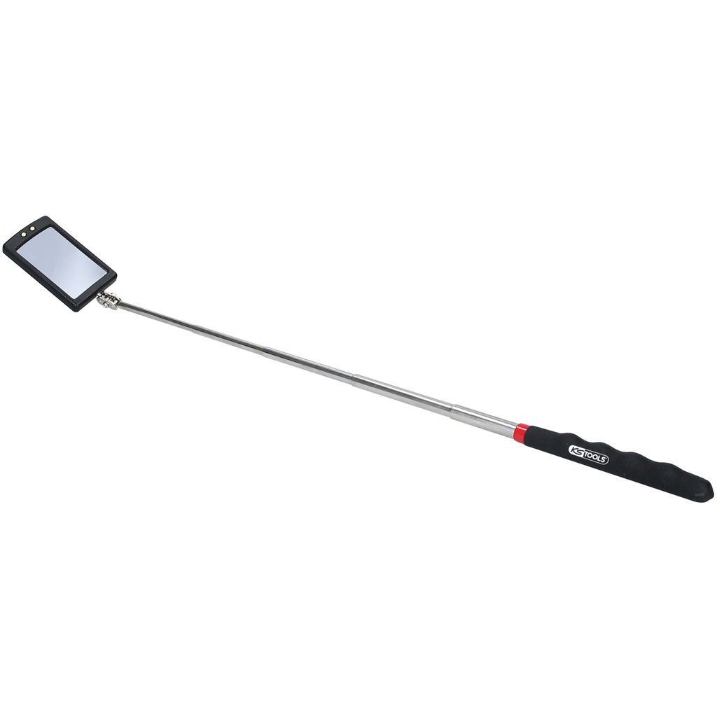 Teleskop spejl KS Tools LED; 285-875 mm