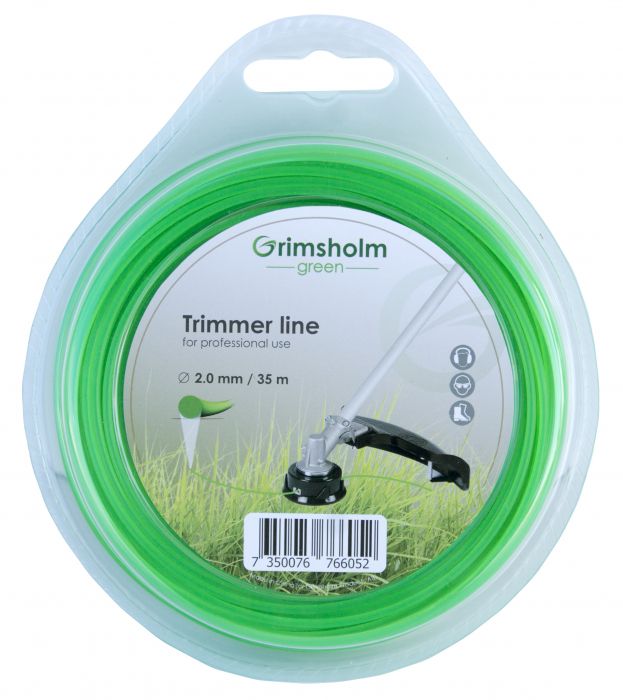 Trimmertråd Grimsholm 605; 2,0 mm/35 m; cirkulær