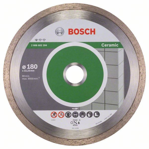 Diamantskæreskive Bosch PROFESSIONAL FOR CERAMIC; 180 mm