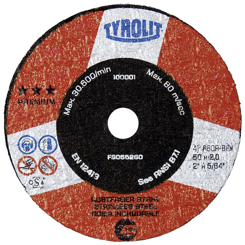 Skæreskive Tyrolit; Ø63x1,6x10 mm; 1 stk.