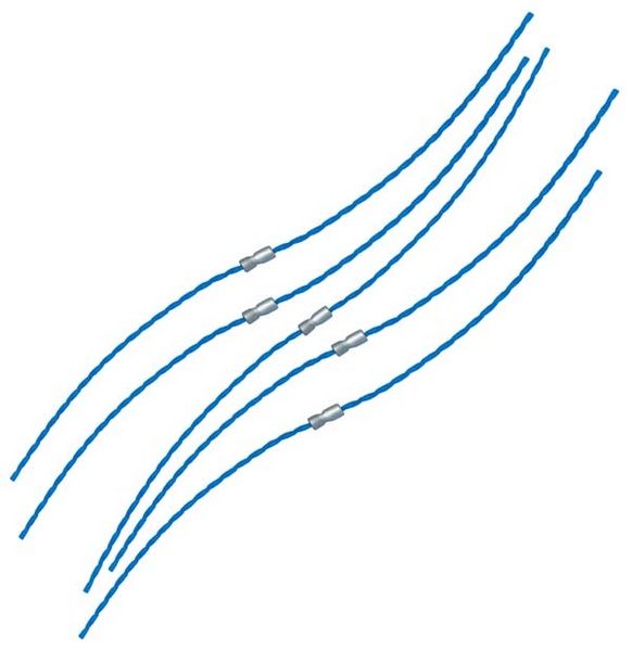 Ekstra stærk græs trimmer linje Bosch, 23cm; 10 stk.