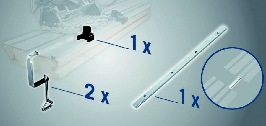 Tilbehørspakke til føringsskinne Scheppach 3901802702