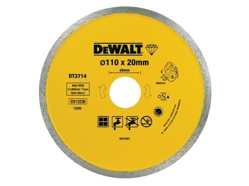 Diamantskæreskive DeWalt DT3714-QZ; 110 mm