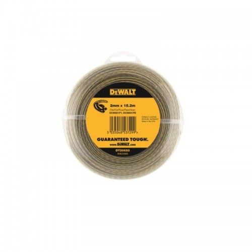Trimmertråd DeWalt DT20650-QZ; 2 mm x 15,2 m