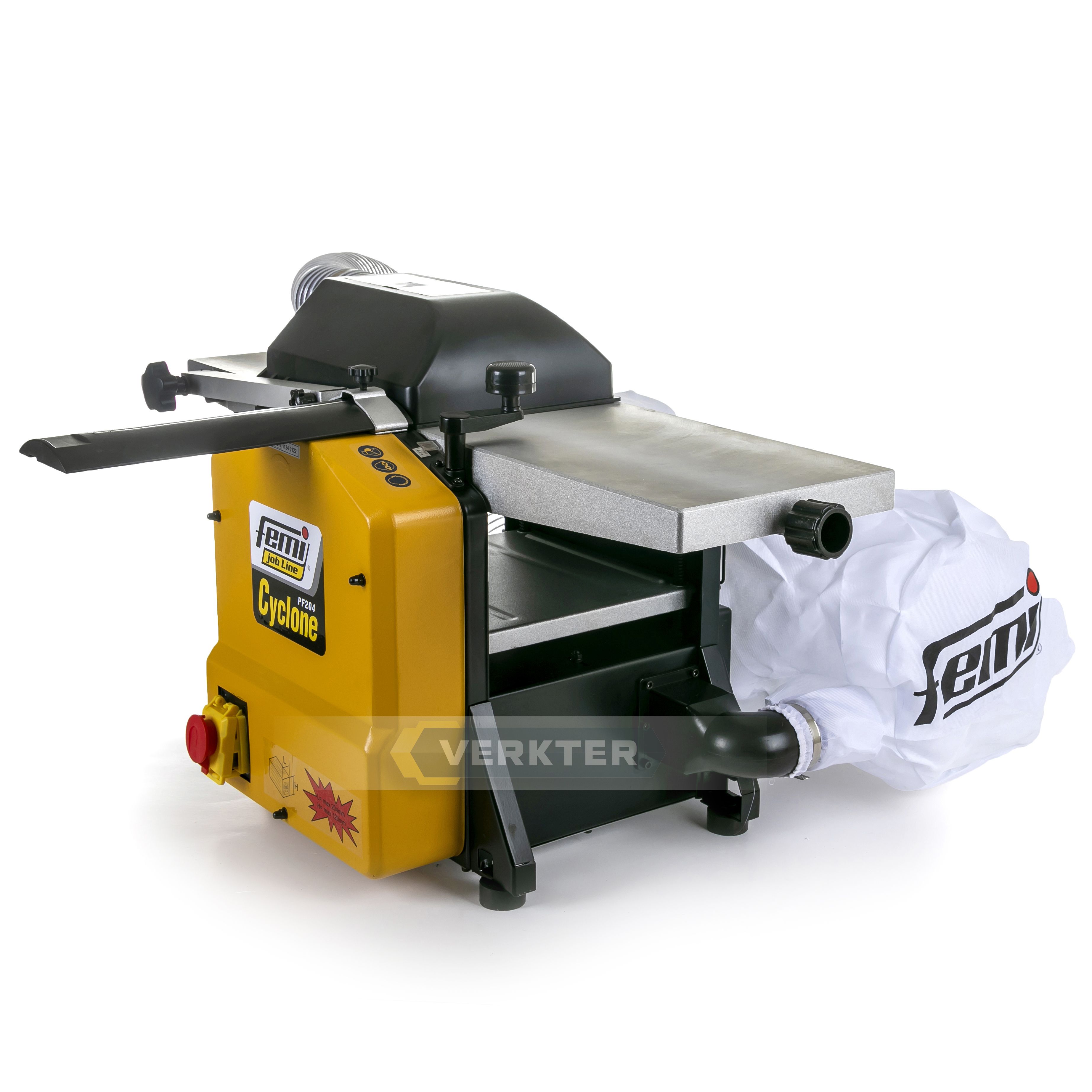 Afretter og tykkelseshøvl ''2 i 1'' maskin Femi job Line PF 204 Cyclone