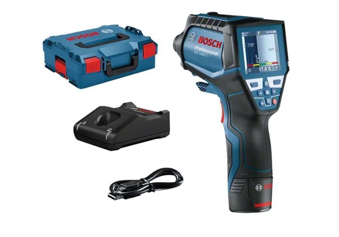 Digital fugtighedsmåler Bosch GIS 1000 C Professional; 1x2,0 Ah batt.