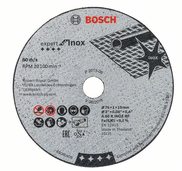 Skæreskive Bosch 2608601520; 76x1 mm; 5 stk.