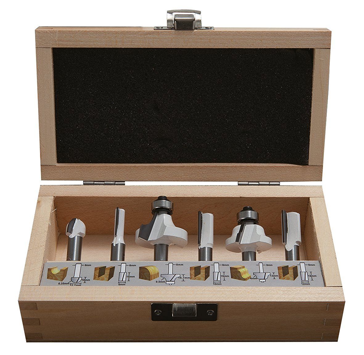 Fræsersæt Makita D-53540; 6 stk.