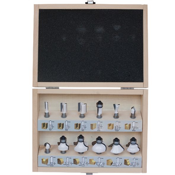 Fræsersæt D-53556; 12 stk.