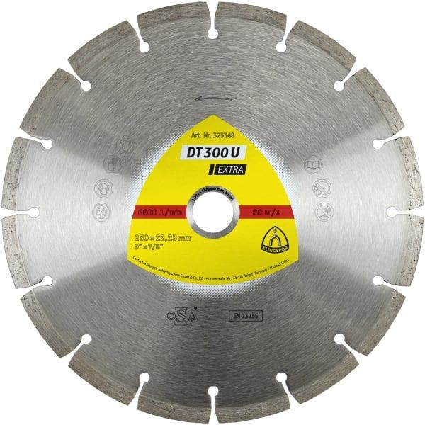 Diamantskæreskive Klingspor DT 300 U Extra; 230x2,3x22,23 mm
