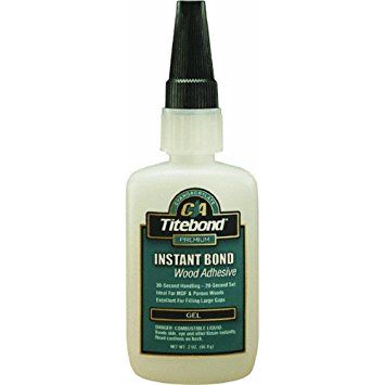 Hurtiglim til universel brug Titebond Instant Bond Gel; 56,8 ml gel