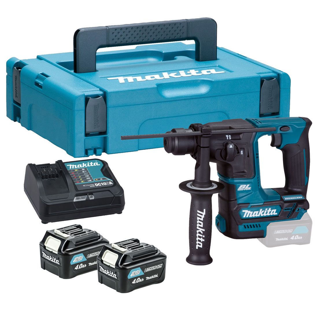 Borehammer Makita HR166DSMJ; 1,1 J; SDS-plus; 10,8 V; 2x4,0 Ah batt.