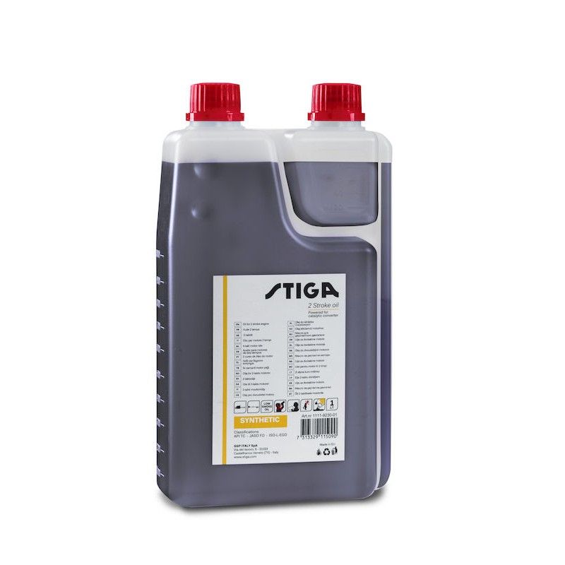 Olie til blanding af brændstofblandinger til totaktsmotorer Stiga; 1L (med dosimeter)