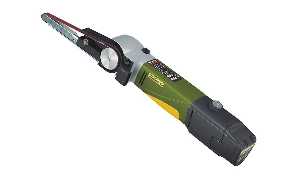 Båndsliber Proxxon BS/A; 10,8 V; 1x2,6 Ah batt.; batteri