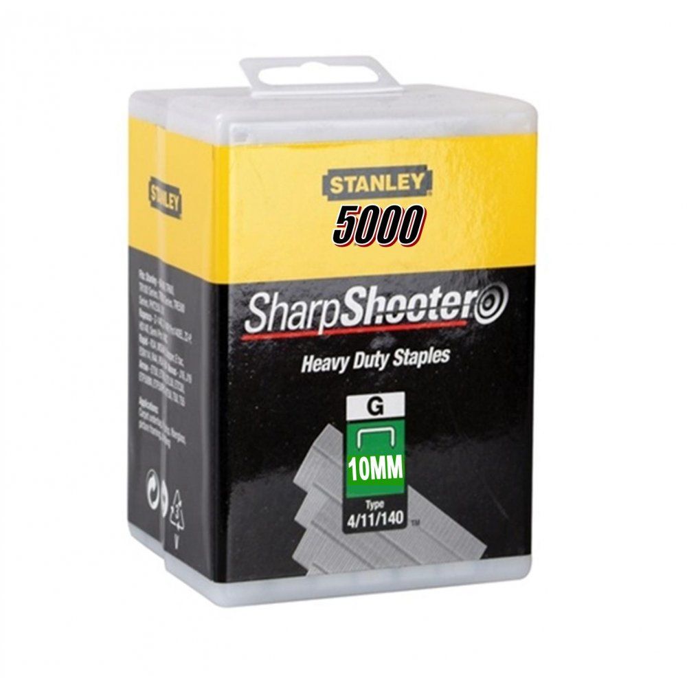 Klammer Stanley 1-TRA706-5T; 10 mm; 5000 stk.; type 4/11/140; galvaniseret