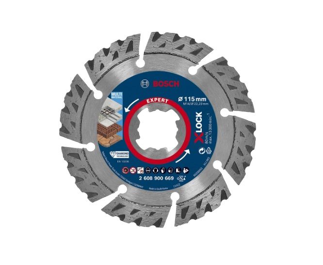 Diamantskæreskive Bosch 2608900669; 115x22,23 mm; X-Lock