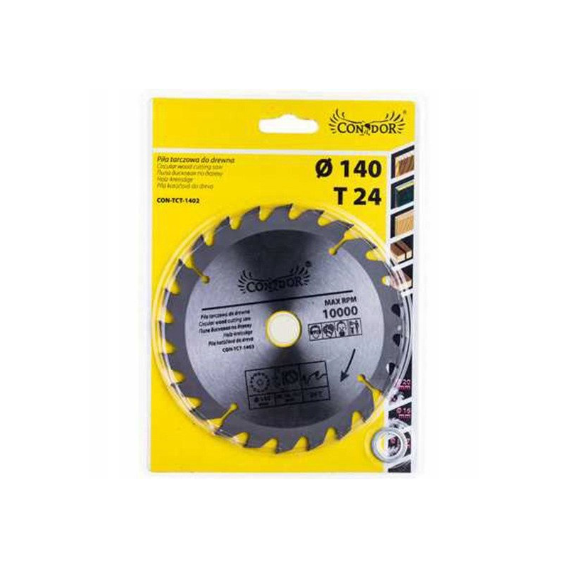Rundsavsklinge til træ Condor CON-TCT-1402; 140 mm; Z24