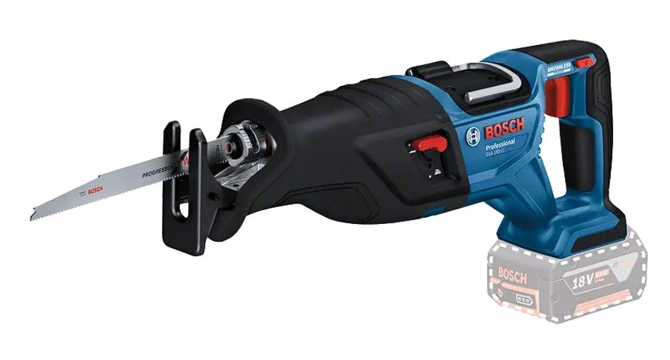 Batteridrevet bajonetsav Bosch GSA 185-LI Professional; 18 V (uden batteri og oplader)