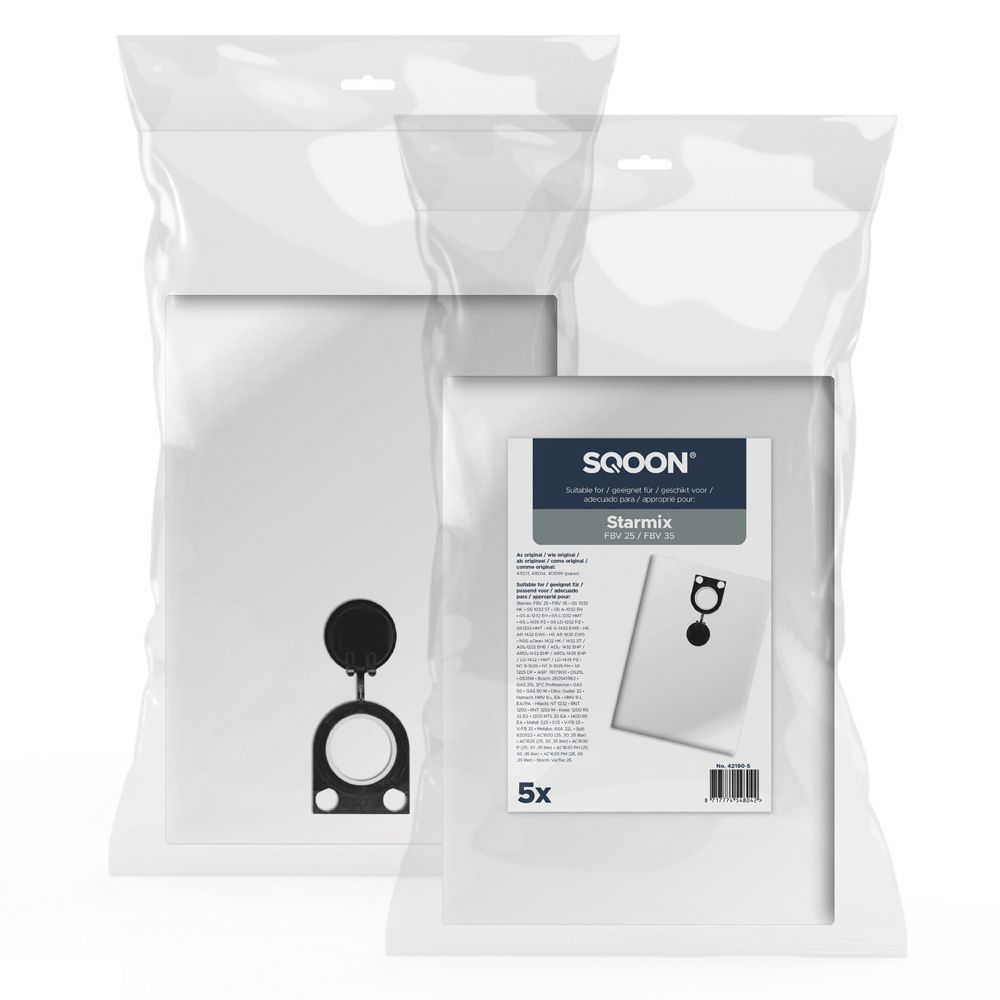 Tøj støvpose SQOON 42190-5; Starmix FBV 25/35; 5 stk.