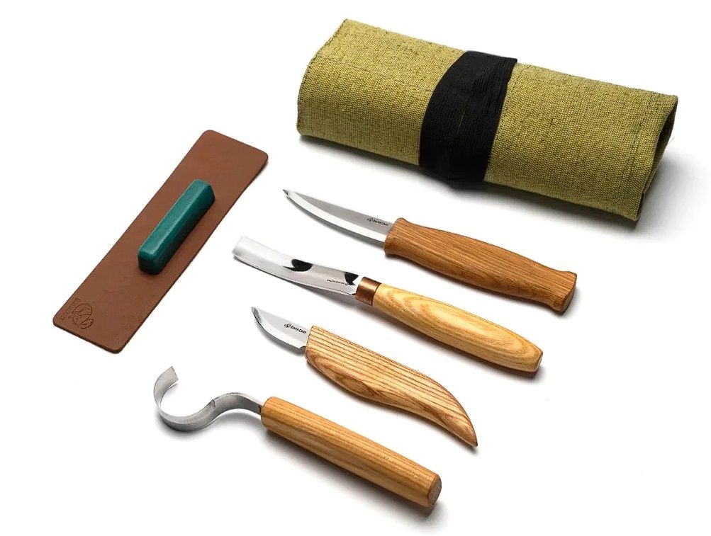 Udskæringssæt BeaverCraft S43; 6 stk.; til udskæring af skeer og andre træprodukter