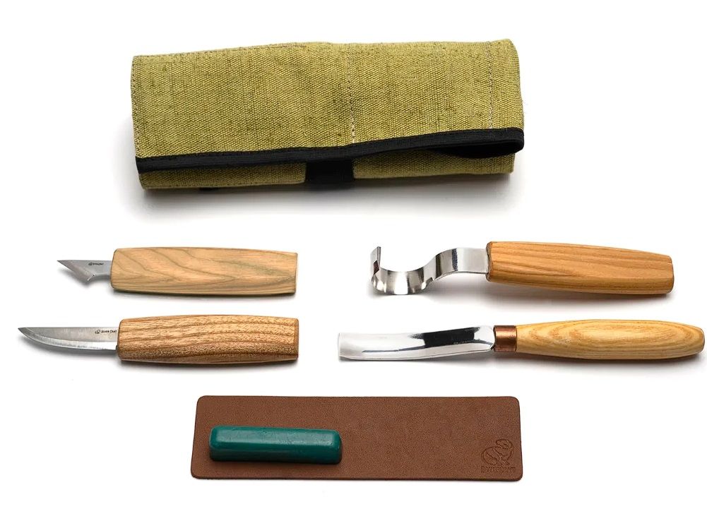 Udskæringssæt BeaverCraft S49; 6 stk.; til udskæring af skeer og andre træprodukter