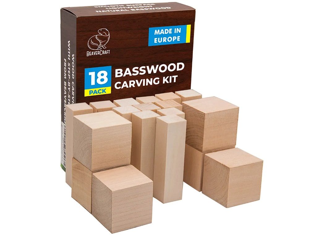 Træplade - skabelon BeaverCraft BW18; 18 stk.; til udskæring