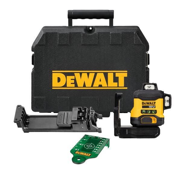 Selvnivellerende krydslinjelaser DeWalt DCLE34031N-XJ; 18 V (uden batteri og oplader)