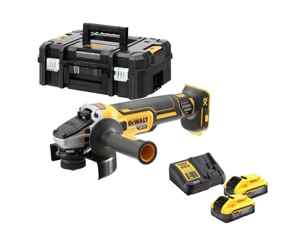 Vinkelsliber DeWalt DCG405H2T-QW; 18 V; 2x5,0 Ah batt.