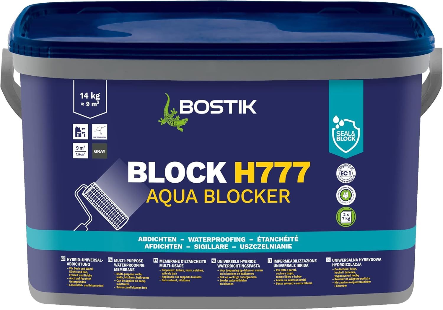 Vandtætning Bostik Block H777 Aqua Blocker; 14 kg