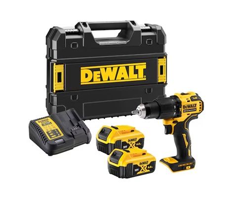 Slagskruetrækker / bor DeWalt DCD709M2T; 18 V; 2x4,0 Ah batt.